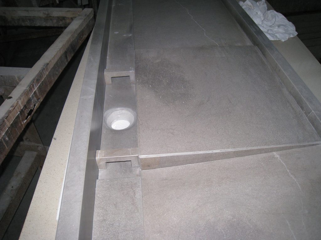 Becken verklebt Grigio Oriente 5